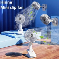 Multifunctional USB Desk Fan Low Noise Personal for Hiking Home Office Clipped Fan Plug in
