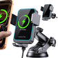 MOKPR Wireless Car Charger, Auto Clamping Car Charger Dash Windshield Air Vent Phone Holder Compatible with iPhone 17 16 15 14/13/13 Pro/12 pro/12/11/X/8, Samsung S24/S23/S22