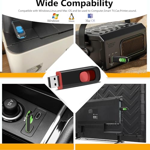 5 Pack 8GB USB Flash Drive, USB 2.0 Memory Stick Thumb Drive Pen Drives Jump Drive for Data Storage Multiple Color