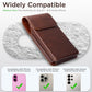 Holster for iPhone 17, 17 Pro, 16, 16 Pro, 15, 15 Pro, 14, 14 Pro, 13, 13 Pro, 12, Galaxy S26, S25, S24, Premium Leather Pouch with Belt Clip Phone Holster Belt Case, Coffee -M