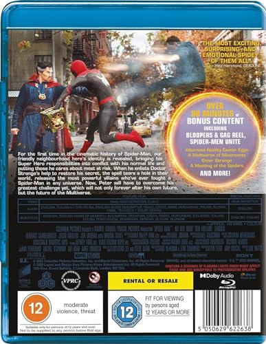 Spider-Man: No Way Home (Bonus Content / Special Features) [Blu-ray] [Region Free]