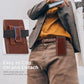 Holster for iPhone 17, 17 Pro, 16, 16 Pro, 15, 15 Pro, 14, 14 Pro, 13, 13 Pro, 12, Galaxy S26, S25, S24, Premium Leather Pouch with Belt Clip Phone Holster Belt Case, Coffee -M