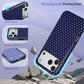 ZTOFERA Magnetic Case for iPhone 17 Pro, Compatible with Magsafe, Polka Dot Aesthetic Phone Case Cute for Girl Women, Hard PC+Soft TPU Protective Phone Cover for iPhone 17 Pro-Navy Blue