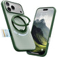 TORRAS 360 Magnetic Stand for iPhone 17 Pro Case, Ostand 3.0[Fit for MagSafe][4X Mil-Grade Shockproof] Rotatable Kickstand Protective Cover, Camera Control Button, Translucent Pine Green, O3 Fitness