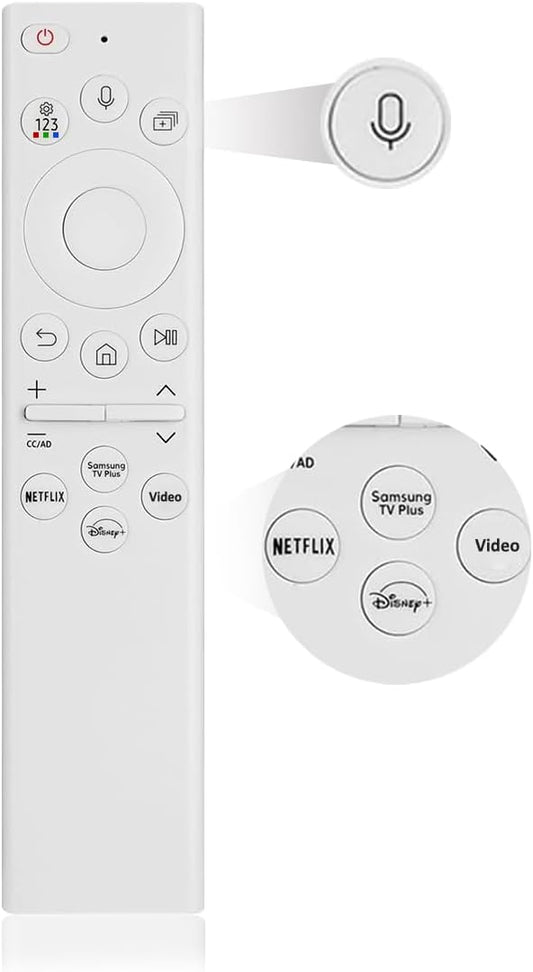 for Samsung Frame TV Remote Replacement, for 2018-2024 Samsung Frame Remote, Voice Function. for Crystal QLED QLED 4K 8K. Bn59-01391A(No Solar).
