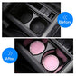 2 Pack Bling Cup Holder Insert Coasters, 2.75 Inch Soft Crystal Rhinestone Rubber Pad Set Round Auto Drink Coaster Car Interior Accessories (Pink)