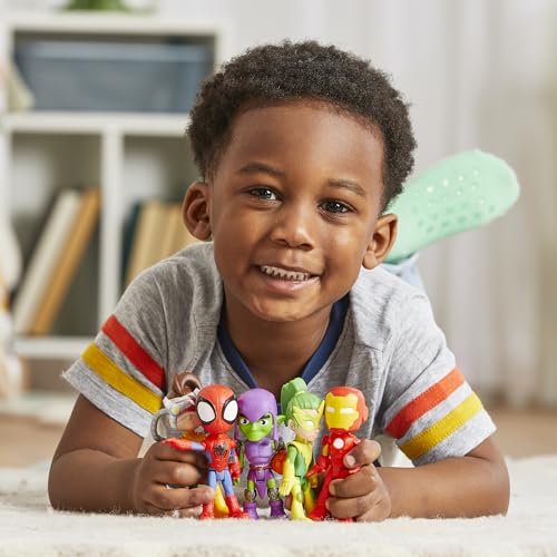 Spidey and his Amazing Friends Hasbro Marvel, Friends & Foes Pack, 5 Action Figures, 4-Inch, Preschool Super Hero Toys for Kids Ages 3 and Up ( Exclusive)