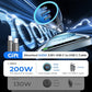 LISEN 200W Car Charger USB C Fast Charge [GaN] PD 140W Fast Car Charger USB C, Cigarette Lighter Adapter for Multi Device, for iPhone 17 16 15 14 13 12, MacBook Pro, Laptop, iPad, Samsung S26 S25