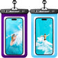 Hiearcool Universal Waterproof Phone Pouch, Dry Bag Compatible for iPhone 17 16 15 14 13 Pro Max XS Plus Samsung Galaxy S22 Cellphone Up to 8.9", IPX8 Water Proof Cell Phone Case for Beach-2Pack