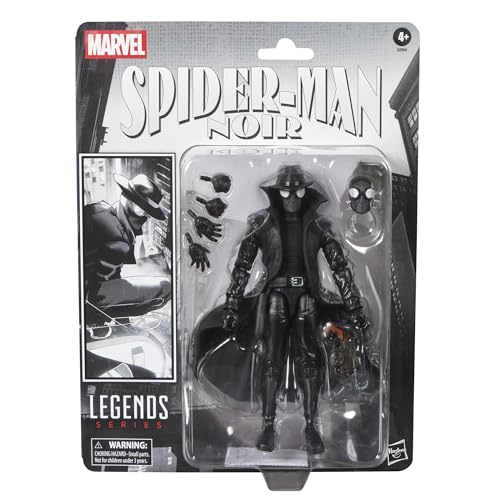 Marvel Legends Series Spider-Man Noir, Retro Cardback Spider-Man Comics Collectible 6-Inch Scale Action Figure ( Exclusive)