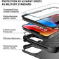 Diverbox for iPhone 14 Case [Shockproof] [Dropproof] [Tempered Glass Screen + Camera Lens Protector] Heavy Duty Protection Phone Case Cover for iPhone 14 6.1inch