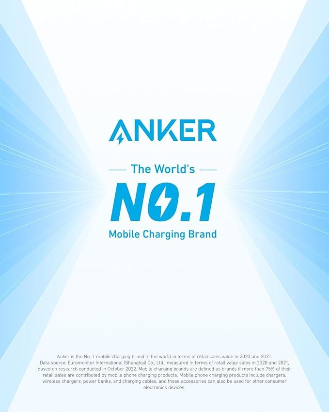 Anker iPhone Charger, 2-Pack 20W Fast USB C Charger Block, Type C Charger Fast Charging for iPhone 17/17 Pro Max/16 Series/iPad Pro and More (Black, 2 Pack & 2 Cable)