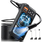 Endoscope Camera with Light, Inspection Borescope Camera with 4.3" IPS Screen, 1920P HD with 8 LED Lights, 16.5FT Semi-Rigid Cord Bore Scope, IP67 Waterproof Endoscope for Sewer, Tools(Orange)
