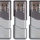 PNY 32GB Turbo Attache 3 USB 3.0 Flash Drive, Grey (Pack of 5)