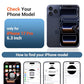 SUPFINE Magnetic for iPhone 17 Pro Case (Built-in Invisible Kickstand)(Compatible with MagSafe)(Military Grade Drop Protection) Translucent Matte Shockproof Phone Cover,Deep Blue