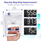 Grip Strength Tester 265lb/120kg, Digital Hand Dynamometer FDA Registered with Backlit LCD for Grip Strength Testing and Training