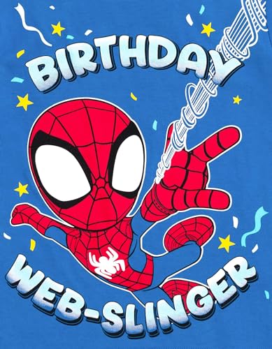 Marvel Spider-Man T-Shirt Toddler to Big Kid | Birthday Shirt, 100 Days of School, Big Brother and Big Sister, 100% Cotton, Crewneck Style, Short Sleeve, Breathable Fabric