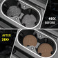 ME.FAN Car Cup Coasters [4 Pack] Silicone Car Coasters/Cup Mats, Non-Slip Recessed Car Interior Accessories Coffee