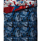 Marvel Spiderman Twin Comforter Set 4 Piece Kids Bedding for Boys, Multi | Bed in a Bag, Comforter Sheets Pillowcase, Official Product, Soft Microfiber, Machine Washable, Easy Care, Boys Gift