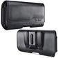 DeBin Holster for iPhone 17 17 Pro 16 16e 16 Pro 15, 15 Pro 14 13 12 11 X Xs 10 XR, Galaxy S25 S24, S23, S22 - Cell Phone Belt Holder Clip Case Pouch Cover (Fits Cellphone with Case on) Black