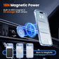 toushion 3 in 1 for iPhone Air Case Clear,Fits MagSafe, Not Yellowing, Screen Protector*1 Camera Lens Protector*1, Military-Grade Protection for Phone Cover 6.5 inch