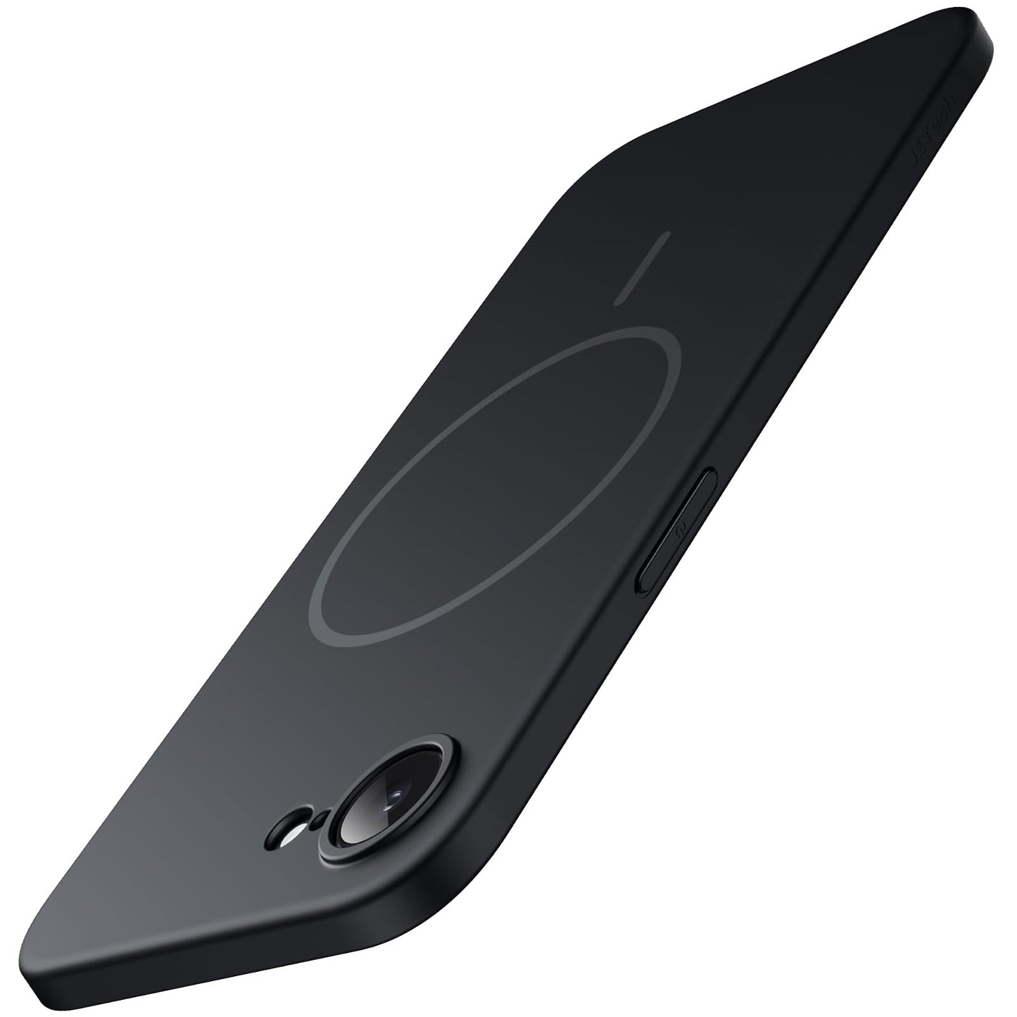 JETech Magnetic Slim Case for iPhone 17e (2026) / iPhone 16e Compatible with MagSafe, Camera Lens Full Protection, Ultra-Thin Lightweight Matte Finish Minimalist Phone Cover (Black)