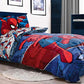 Marvel Spiderman Twin Comforter Set 4 Piece Kids Bedding for Boys, Multi | Bed in a Bag, Comforter Sheets Pillowcase, Official Product, Soft Microfiber, Machine Washable, Easy Care, Boys Gift