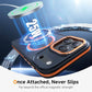 Magnetic 3 in 1 for iPhone 17 Pro Case, [Omni-Directional Protection] with 1x Screen Protector + 1x Camera Cover, [Seamless Work with Magsafe] Shockproof Slim Thin Case for iPhone 17 Pro Cosmic Orange