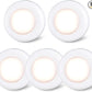 STAR-SPANGLED Push Tap Light, 2.8” Mini Night Touch LED Puck Lamp, Portable Under Cabinet Lighting AAA Battery Operated Powered, DIY Stick On Lights for Closet, Counter, Kitchen, Warm White, 5 Pack