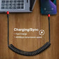 USB C Cable 3ft 2Pack USB C to USB C Charger Cable for Car, Coiled Type C Fast Charging Cable for iPhone 17/16/15/Plus/Pro/Pro Max/MacBook Pro 2020/iPad Pro 2020/iPad Air 4/Samsung Galaxy S23-Red