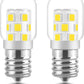 LED Microwave Light Bulb Under Hood 40W Equivalent-125V E17 Base for Whirlpool Microwave Light Bulb - 3W 400LM Dimmable Range Hood T7 Appliance Oven Light Bulbs, 2 Packs (2700K Warm White)
