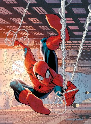 Buffalo Games - Marvel Spider-Man - 4 Pack, 300-500 Piece Jigsaw Puzzles | For Adults, Includes Poster, Recycled Board, Giftable, Frameable Art