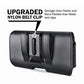 DeBin Holster for iPhone 17 17 Pro 16 16e 16 Pro 15, 15 Pro 14 13 12 11 X Xs 10 XR, Galaxy S25 S24, S23, S22 - Cell Phone Belt Holder Clip Case Pouch Cover (Fits Cellphone with Case on) Black