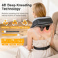 6D Neck & Shoulder Massager with Heat – Cordless Shiatsu Kneading Massager for Relaxation, Comfort, and Stress Relief, Gift for Women and Men, Home & Office Use