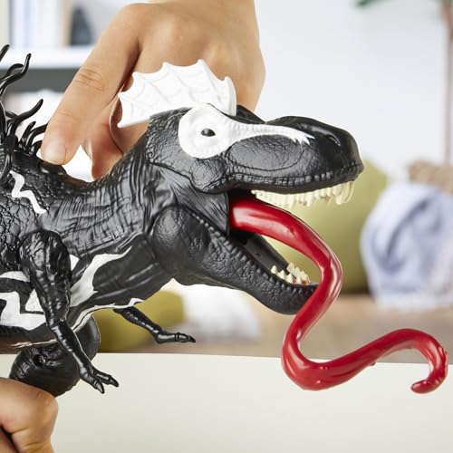 Spider-Man Marvel Epic World of Action VenomVersus Venomsaurus Rex 16-Inch (40cm) Action Figure with Dino Chomp Action, Super Hero Toys for Kids Ages 4+