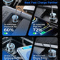 LISEN 200W Car Charger USB C Fast Charge [GaN] PD 140W Fast Car Charger USB C, Cigarette Lighter Adapter for Multi Device, for iPhone 17 16 15 14 13 12, MacBook Pro, Laptop, iPad, Samsung S26 S25