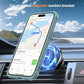 SKYLMW Compatible with iPhone 15 Case with Invisible Magnetic O-Ring Stand Military-Grade Translucent Case for iPhone 15 6.1" [Compatible with Mag-Safe][Great Grip Feeling], Blue