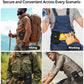 PiTau Holster for Samsung Galaxy Ultra S26 S25 S24 S23 S22 5G, Google Pixel Pro 7 8 9, Nylon Cell Phone Belt Holder Case with Clip, Pouch Fits Protective Cover, Extra Large, Black