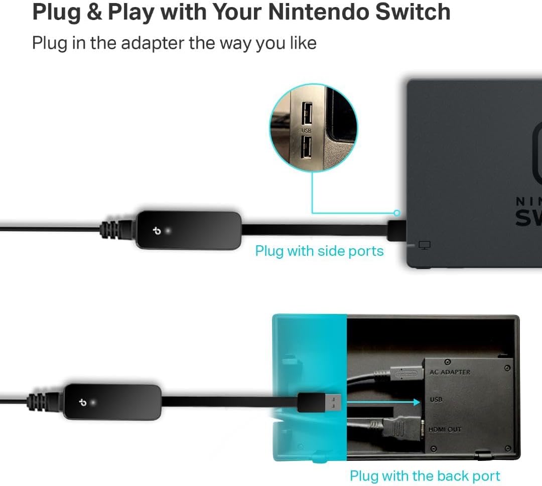 TP-Link USB to Ethernet Adapter (UE306), Supports Nintendo Switch, 1Gbps Gigabit RJ45 to USB 3.0 Network Adapter, Foldable & Portable Design, Plug and Play, Compatible with Windows, macOS, and Linux