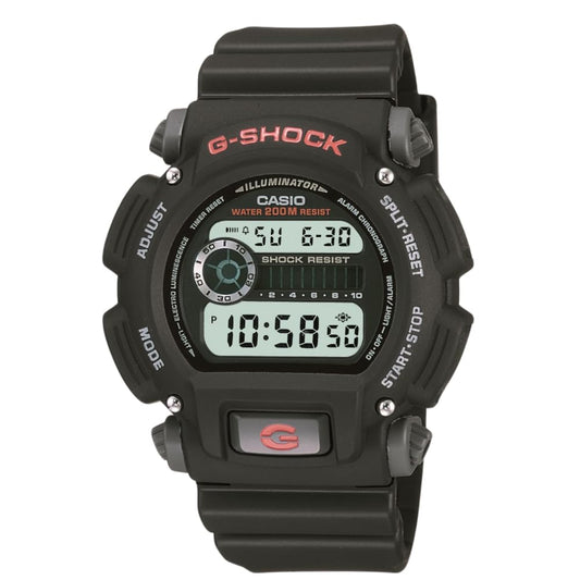 Casio DW9052 Series | Men’s Digital Watch | G-Shock | 1/100 SEC Stop Watch | Countdown Timer | LED Light | 200M WR | Shock Resistant | Multi Alarm | Auto Calendar | Dual Time | 2 Yr Batt