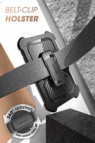 SUPCASE for iPhone 14 Case with Stand & Belt-Clip (Unicorn Beetle Pro), [Built-in Screen Protector] [Military-Grade Drop Protection] Heavy Duty Rugged Phone Case for iPhone 14 / iPhone 13, Black