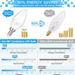 MAXvolador E12 LED Candelabra Light Bulbs 60W Equivalent, Daylight White 5000K 600 Lumen Chandelier Bulb, 6W B11 Candle Base, Non-Dimmable, Pack of 6