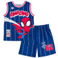 Marvel Boys' 2-Piece Basketball Jersey and Shorts Set Toddler to Big Kid | 2-Piece Coordinated Set, Breathable Mesh Fabric, Comfortable Elastic Waistband, Pull-On Style