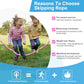 GRAWUN Jump Rope For Kids, Soft Beaded Jump Rope, Adjustable Length Tangle-Free Segmented Soft Beaded Skipping Rope，for Women, Men and Kids Keeping Fit, Workout and Weight Loss