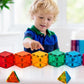 FNJO Magnetic Tiles, 110PCS Magnet Building Set, Magnetic Building Blocks,Construction STEM Learning and Playing Toys for Kids, Montessori Toy for Preschool Boys Girls