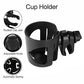 Accmor Universal Cup Holder, Stroller Cup Holder, 360° Rotatable Large Caliber Designed Bottle Holder for Stroller, Bike, Wheelchair, Walker, Scooter, Black