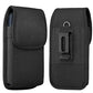 Holster for iPhone 17 16 15 14 13 12 11 Xs X XR/Pro Models, Cell Phone Belt Holder Case with Clip for Men, Heavy Duty Nylon Pouch (Fits Phone with Otterbox Cover on) Black