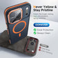 Magnetic 3 in 1 for iPhone 17 Pro Case, [Omni-Directional Protection] with 1x Screen Protector + 1x Camera Cover, [Seamless Work with Magsafe] Shockproof Slim Thin Case for iPhone 17 Pro Cosmic Orange