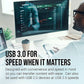 PNY 64GB Turbo Attaché 3 USB 3.0 Flash Drive, Silver (Pack of 5)