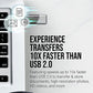 PNY 64GB Turbo Attaché 3 USB 3.0 Flash Drive, Silver (Pack of 5)